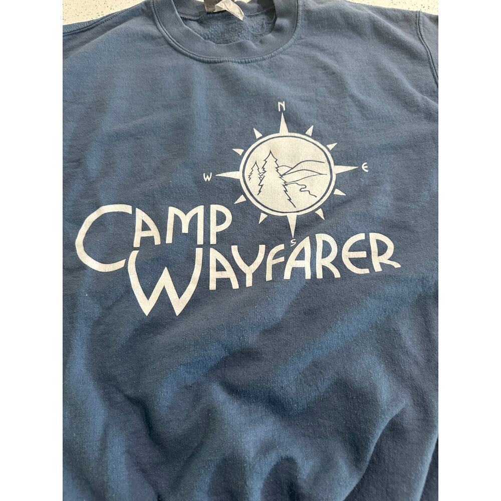 Vintage Camp Wayfarer Flat Rock North Carolina Sweatshirt Size Large - Picture 2 of 5